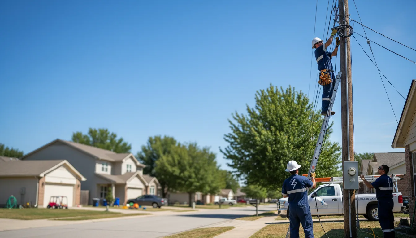 Residential electrician providing installation services in Century, FL